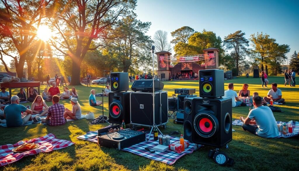 portable audio for outdoor events