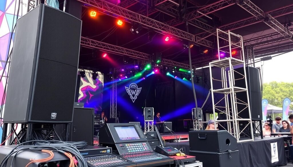 Complete event production equipment